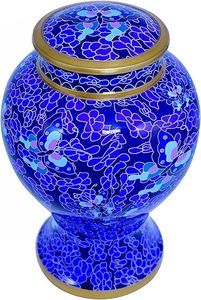 Blue Urn <b>Pet</b> Urn Cremation Decorative Box <b>Ashes</b> <b>Keepsake</b> <b>pet</b> urn cat Burial Memorial for Human <b>Ashes</b> - Product Image 6