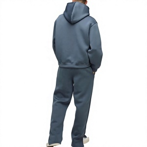 Wholesale Leisurewear Custom Logo Winter Men's Hooded Fleece Tracksuits Eco Friendly Breathable Anti Bacterial Acid Wash Jogging - Product Image 2
