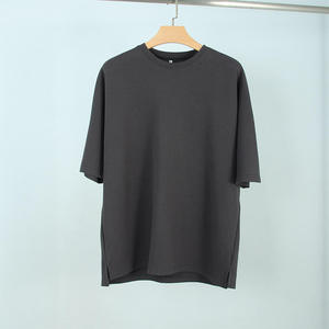 Camiseta de gran tamaño de algodón 100% de alta calidad para hombre, fácil mantenimiento, antiarrugas, ajuste holgado con hombro caído - Product Image 2