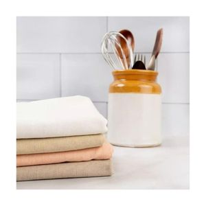 Ensembles de serviettes de cuisine en coton biologique GOTS, brodées, sur mesure, durables, vente en gros - Product Image 2