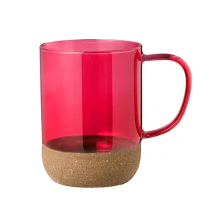 Tazza in Sughero e Vetro Saryne, Gadget Promozionale Sostenibile per Bevande - Product Image 3