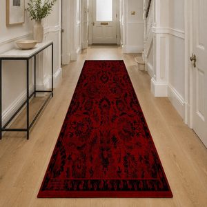 <b>RUGS</b> DEPOT LXDP-0524 Wholesale Black Charcoal Ethnic Kilim Digital Printed Machine Washable Chenille Area <b>Rug</b> <b>Non</b> <b>Slip</b> - Product Image 5