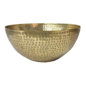 Bol décoratif vintage en laiton avec motifs floraux gravés à la main idéal pour la décoration intérieure traditionnelle ou les cadeaux de fête - Product Image 6