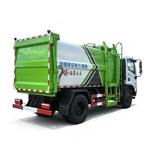 Hot Sale Dongfeng Dolica 10m³ Side Loader Garbage Truck 4x2 Hydraulic <b>bin</b> Lift <b>Refuse</b> Collection Truck for Municipal Sanitation - Product Image 2