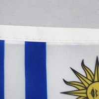 Football Sports Fan Drapeau 75D Polyester Uruguay Polonais Drapeaux Chaîne Décoration Bunting