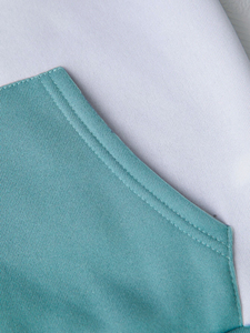 Custom Logo Sweatsuit Men's Cotton Blank <b>Plain</b> <b>Tracksuit</b> Cropped Boxy Pullover Hoodie and Flared Sweatpants Set Sweatsuits Men - Product Image 4