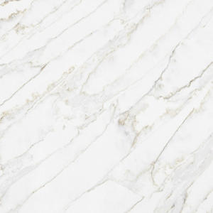 2025 New Marble Look Artificial Stone Panel Calacatta White Grey Vein Quartz Slabs Countertops for Vanity Top <b>Kitchen</b> <b>island</b> Bar - Product Image 5