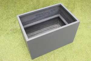 Pots et jardinières en fibre de verre minimalistes, simples, durables, rouges, ronds, légers, pour l'architecture moderne, la décoration de jardin à domicile - Product Image 3