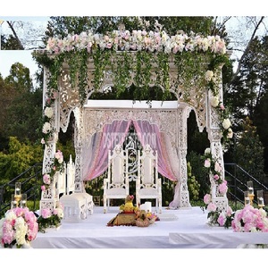 Décoration de Mandap de style Bollywood pour mariage en plein air, Mandap élégant de style Bollywood pour mariage en plein air, magnifique et élégant, Nouvelle-Zélande - Product Image 1