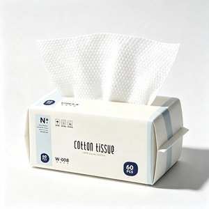 Toallas Faciales Desechables, Ultra Suaves y Gruesas para la Piel, Toallitas Secas Desmaquillantes Sin Pelusa, Toalla de Limpieza Multiusos - Product Image 1