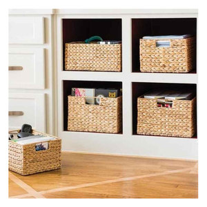 Hot Selling Handmade <b>Rattan</b> Storage <b>Basket</b> Customized Service Vietnam Factory Home Decor for Bathroom <b>Laundry</b> Organizing - Product Image 5