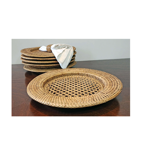 Natural Rattan Serving Charger <b>Plate</b> for Factory Specialized in Manufacturing Luxury Dining Rattan Charger <b>Plate</b> - Product Image 5