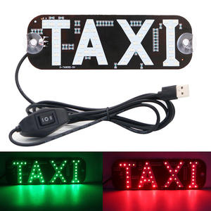 ไฟแสดงสถานะแท็กซี่ติดกระจกหน้ารถ 12V พร้อมสวิตช์เปิด/ปิด ไฟนำทางแท็กซี่แบบ LED - Product Image 2