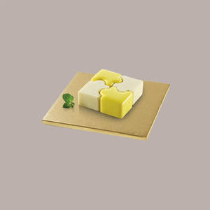 2pcs 45x45 cm de haut Planches à gâteaux carrées rigides en carton doré pour la conception créative de gâteaux - Product Image 4