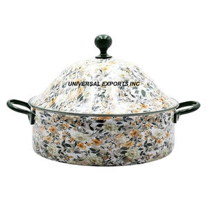 Juego de tres cazuelas de metal de buena calidad, hecha a mano cazuela de diseñador, clásico, elegante, al por mayor, nuevo calentador de alimentos de metal - Product Image 3