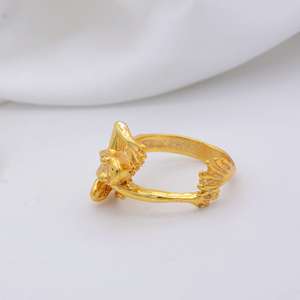 <b>Boho</b> Frog <b>Ring</b> 18k Gold Plated Brass <b>Ring</b> Animal Theme <b>Ring</b> Wholesale <b>Ring</b> for women - Product Image 2