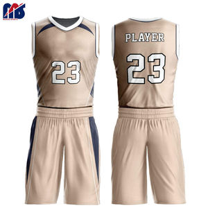 Uniforme de baloncesto para hombre hecho a medida, conjuntos de nuevo estilo, 100% poliéster, antiarrugas, transpirable y ligero, tarifa razonable - Product Image 3