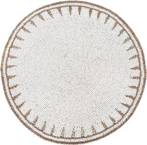 Dover ลูกปัดแก้วสีขาวที่วางของบนโต๊ะกาแฟสำหรับคริสต์มาสปีใหม่วันเกิดวันขอบคุณพระเจ้าของตกแต่งโต๊ะ - Product Image 1