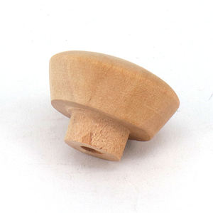 Touche bouton de tiroir d'armoire tactile OEM poignée en bois lisse de mise en forme ronde commode en bois armoire petit bureau à domicile +/- 0.3% - Product Image 3
