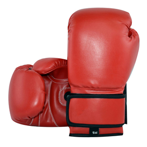 Leather <b>Fabric</b> Sparring Training Boxing Gloves Best Manufacture Adjustable <b>Strips</b> Leather Boxing Gloves - Product Image 1
