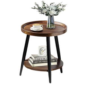 Diseño de cubo moderno de aluminio, mesa auxiliar decorativa para el hogar y la Oficina, base de Pilar clásica hecha a mano, parte superior redonda - Product Image 6