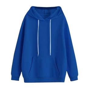 Sweat à capuche surdimensionné 100% coton French Terry pour hommes Logo personnalisé uni noir épais vierge pour la saison d'hiver Polyester/coton - Product Image 2