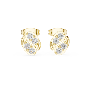 Venta al por mayor con certificado GRA Trébol de cuatro hojas S925 Color plata Moissanite Pendientes de compromiso de boda para mujer - Product Image 6