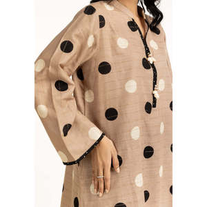 Traje Estampado Khaddar de 3 Piezas Estilo Casual IUSTKSD-1213 - Product Image 3