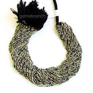 Jaspe dalmatien naturel de haute qualité Micro perles rondes à facettes en gros 2mm perles de pierres précieuses de jaspe pour la fabrication de bijoux 13 "pouces - Product Image 2