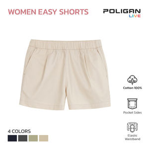Pantalon personnalisé pour femmes Short facile coton vierge 100% confortable doux au toucher de haute qualité 177 GMS - Product Image 2