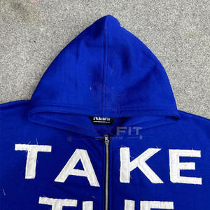 Calidad de fábrica calidad profesional más demandada Sudadera con capucha con cremallera Puff Impreso hecho en fábrica precio barato sudaderas con capucha para hombres - Product Image 4