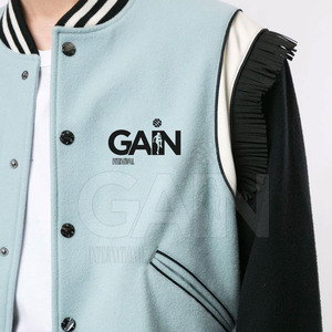 Venta al por mayor Hombres Letterman Chaqueta de invierno Logotipo bordado personalizado en College Varsity Prendas de abrigo - Product Image 6