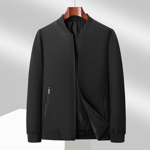 Chaqueta informal de negocios para hombre, otoño 2024, nuevo estilo, ajustada, transpirable, a la moda, con cuello levantado, abrigo para hombre, chaqueta de oficina para exteriores - Product Image 5