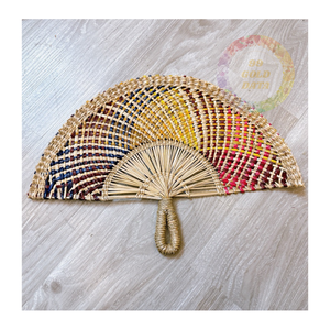 Abanico de mano de algas marinas hecho a mano, elegante, funcional e ideal para celebraciones y recuerdos al aire libre - Product Image 2