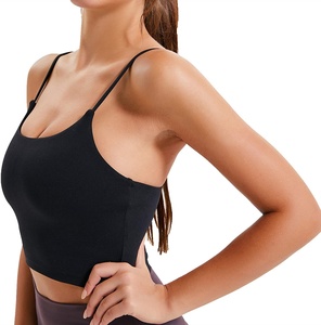 Débardeur court côtelé en maille respirante de haute qualité pour femme, style décontracté et sportif, vente en gros pour l'été - Product Image 3