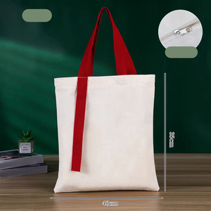 Bolsas de compras personalizadas de algodón 100% de etiqueta privada El mejor material con precio de servicio OEM - Product Image 2