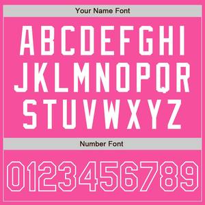 Camiseta de béisbol auténtica Rosa-blanca personalizada - Product Image 5