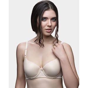Soutien-gorge bralette rembourré à armatures 210 pour femme, fin, sans armatures, maintien, fermeture avant à crochets, respirant, en dentelle, avec nœud, multicolore - Product Image 1