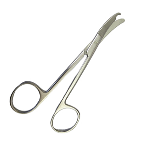 Tijeras manuales de ligadura de acero inoxidable Herramientas de costura de ángulo CVD para instrumentos quirúrgicos Eliminación de puntadas - Product Image 1