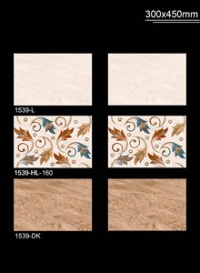 Carreaux muraux de qualité supérieure Carreaux muraux émaillés en céramique aspect marbre 300X450 MM Design intérieur décoratif pour cuisine salle de bain - Product Image 3