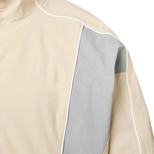 Novedades, Chándal de 2 Piezas con Diseño de Logotipo Personalizado para Hombre, Chaqueta Cortavientos con Bloques de Color y Pantalones, Conjunto Deportivo de Nylon - Product Image 4
