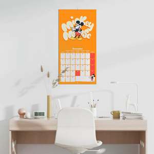 Calendario de Escritorio de Pared de Mickey Mouse de Disney 2025 para Uso en Oficina, Impreso en Papel con Reloj - Product Image 4