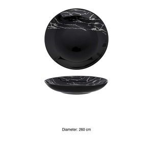 Assiette creuse M1934 Thunder Deep noire Argento Coupe Gourmet 26 cm – Fournitures de restaurant, vaisselle de traiteur, vente en gros - Product Image 3