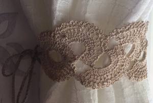 Sujetadores de Cortinas de Lino Crudo Tejidos a Mano: Tratamiento de Ventana de Algodón Blanco - Product Image 2