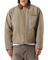 Veste de travail vintage personnalisée, vestes de travail zippées grandes tailles pour hommes, veste de travail en toile pour hommes
