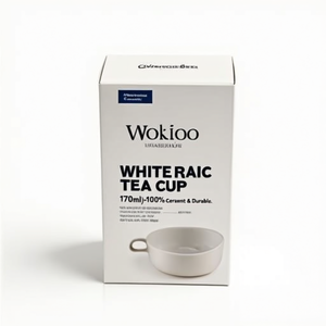 White Porcelain Tea <b>Cup</b> (170ml)-100% <b>Ceramic</b> Elegant & Durable - Product Image 2