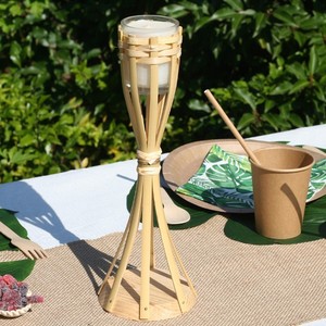 Jardín bambú Tiki llama antorcha paisaje decorativo antorchas de luz para eventos al aire libre hecho en Vietnam - Product Image 5