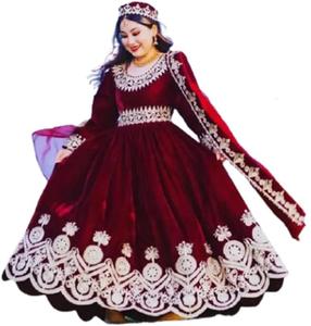 Haute qualité broderie personnalisée imprimé femmes robe afghane Patch mode robe afghane robe Pathani robes élégantes - Product Image 6