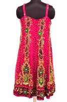 Impressionnant Boho Embelli Maxi Robe Perlé À La Main Soirée Or Brodé Caftan Paillettes Dos avec Belle Broderie