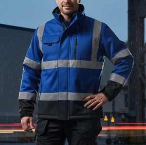 Veste de sécurité réfléchissante pour homme, sur mesure, légère, 100 % polyester, vêtements de travail robustes, norme ANSI classe 2, réfléchissante - Product Image 5